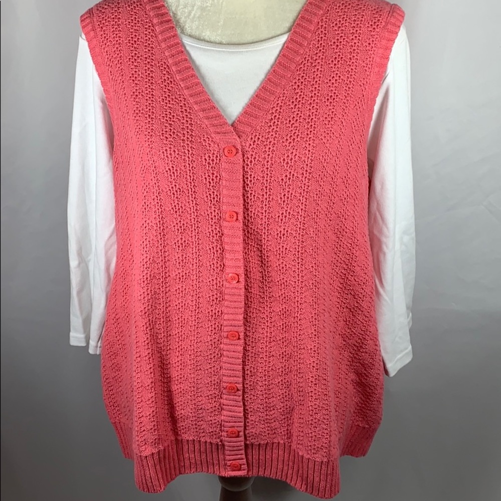 CJ Banks Sweater & Tee Top